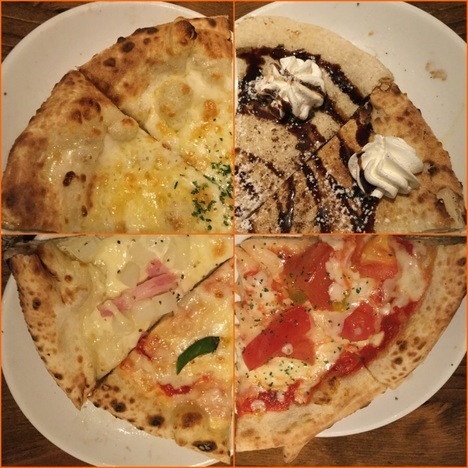 ナポリの食卓桐生店巡回ピザの複合写真