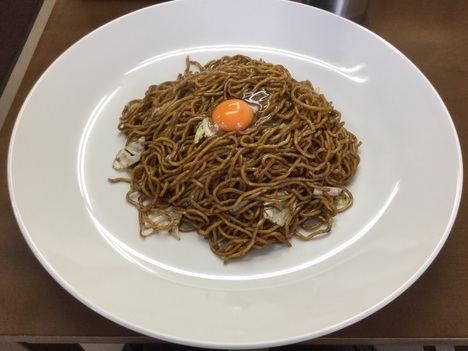 ばそき屋鹿沼キロ盛チャレンジメニュー卵焼きそば