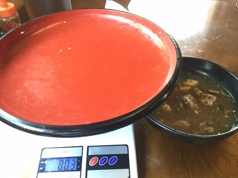 足利阿吽肉汁うどん2kg15分チャレンジ成功