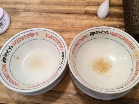 石川二郎系ラーメン神やぐら大盛り完食