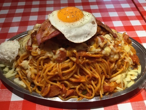 スパゲティのパンチョ大宮店ナポ星人全部乗せ