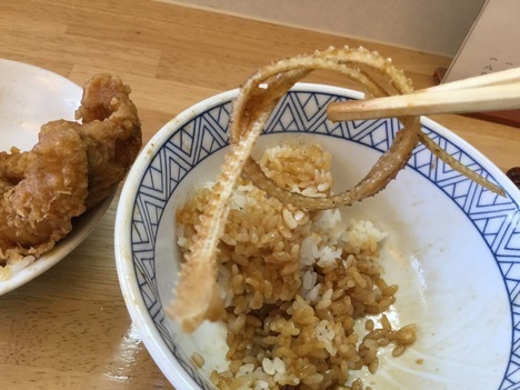 天丼ころも平塚あなご2本天丼骨せんべい