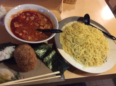 チュー勇ピリ辛つけ麺セット