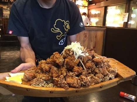 ちばチャン錦糸町からあげ大バカ舟盛比較