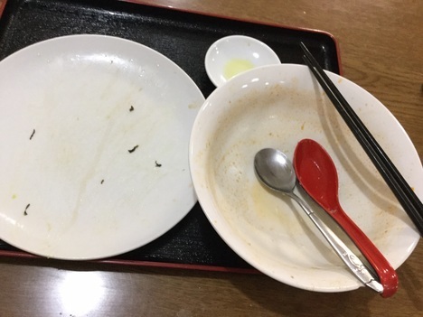 高崎市新町台湾料理隆福園高菜チャーハン担々麺セット完食