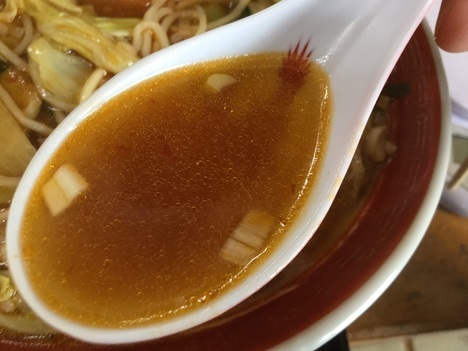 酒田悟空ラーメンのスープ