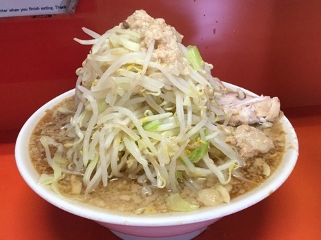 ラーメン二郎神田神保町店大ラーメンヤサイマシマシアブラ