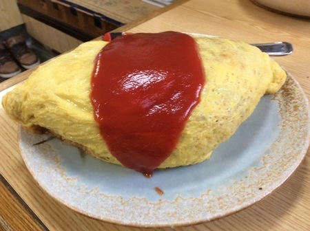 岐阜みのやオムライス普通盛り