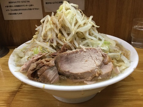ラーメン二郎赤羽店大ラーメンヤサイアブラ